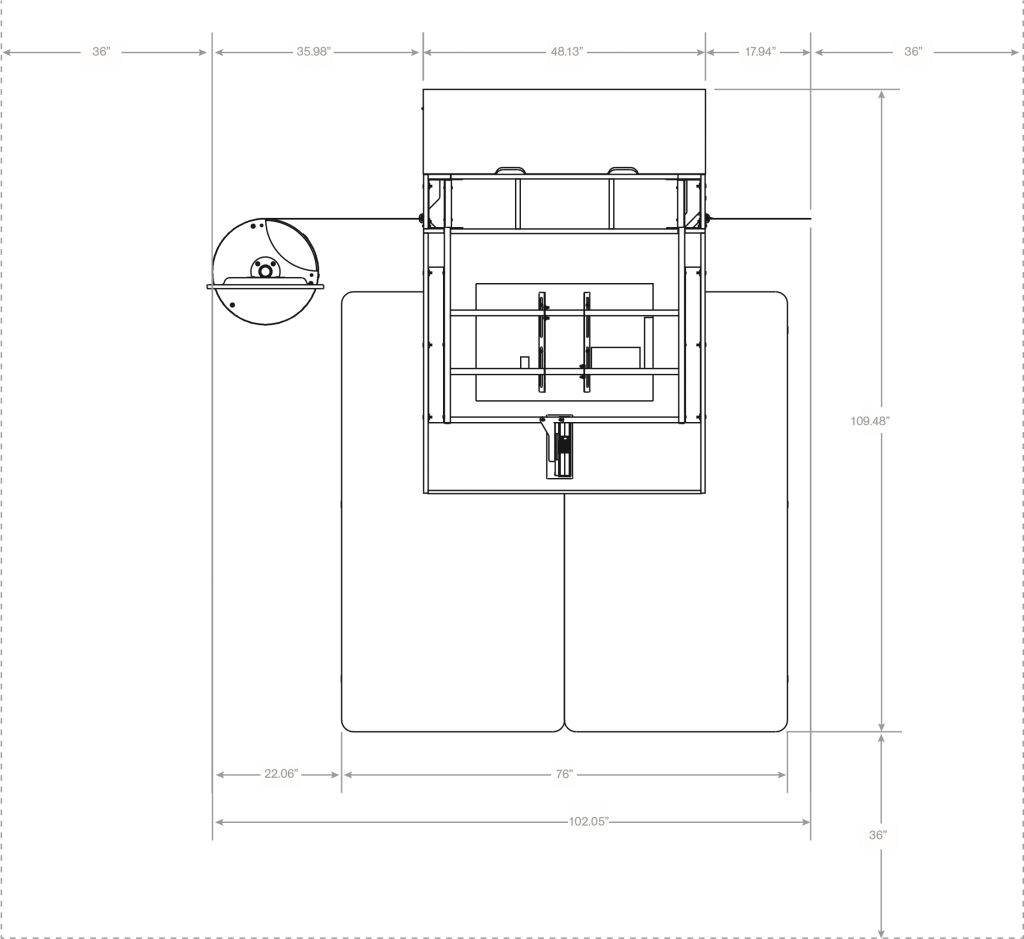 BedMatch Experience measurements and layout diagram